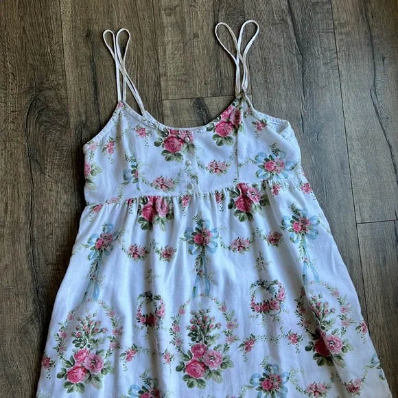 Victoria's Secret Floral Nightgown - White and Pink - Picture 2 of 7